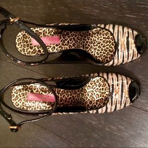 Betsey Johnson “Avril” sequined platform pumps